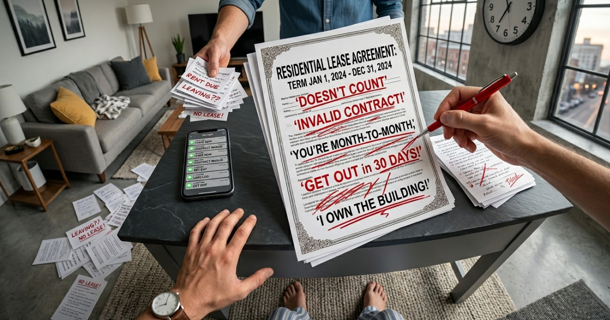 My Landlord Is Saying My Written Lease 'Doesn't Count' and That It's Month-to-Month So They Can Kick Me Out.